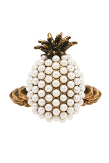 Кольцо с жемчужинами Pineapple Gucci
