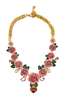 Колье с розами и цветами Dolce & Gabbana