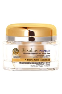 Антивозрастная омолаживающая маска для лица с частицами золота, 50 ml Rexaline