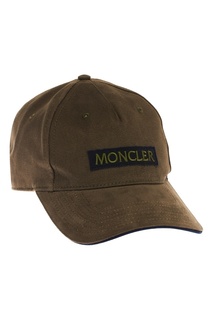 Хлопковая кепка цвета хаки Moncler