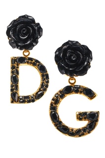 Серьги-клипсы с розами Dolce & Gabbana