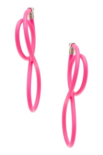 Розовые серьги Elastic Magnet Balenciaga