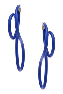 Синие серьги Elastic Magnet Balenciaga