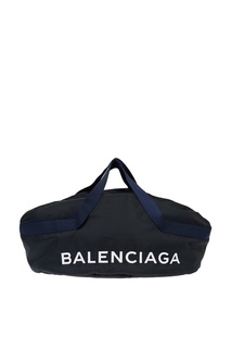 Синяя сумка с логотипом Wheel Balenciaga