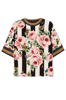 Топ с цветочным принтом Dolce & Gabbana