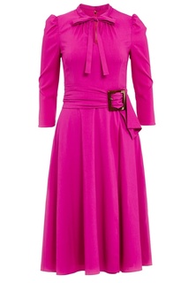 Пурпурное платье с поясом Dolce & Gabbana