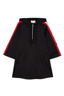 Черное платье с капюшоном Gucci