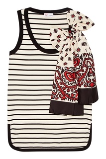 Хлопковая майка с бантом RED Valentino