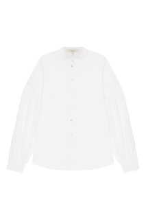 Белая хлопковая блузка с широкими рукавами Akhmadullina Dreams