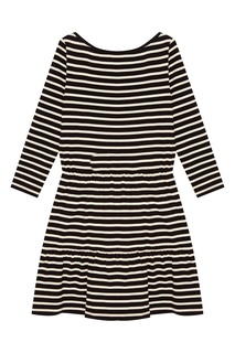 Хлопковое платье в полоску RED Valentino