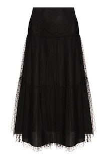 Черная юбка из сетки RED Valentino