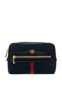 Синяя замшевая сумка Ophidia Gucci
