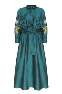 Платье с вышивкой на рукавах Alena Akhmadullina