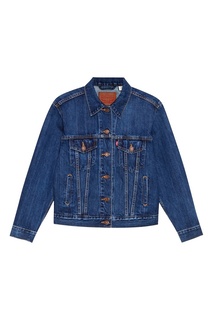 Синяя куртка из потертого денима EXBOYFRIEND TRUCKER STOOP CULTUR Levis®