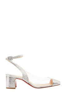 Серебристые босоножки Asticocotte 55 Christian Louboutin
