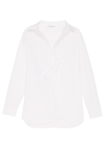 Белая рубашка с запахом Alberta Ferretti