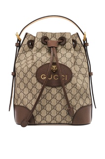 Сумка с кожаной отделкой Gucci