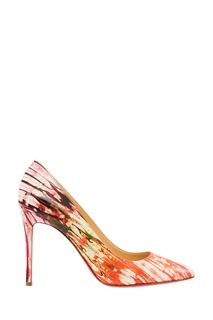 Туфли с цветными разводами Pigalle 100 Christian Louboutin