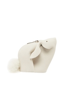 Белый кожаный кошелек Bunny Loewe