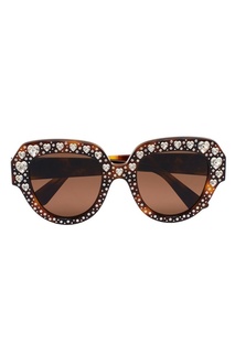 Солнцезащитные очки с кристаллами Gucci