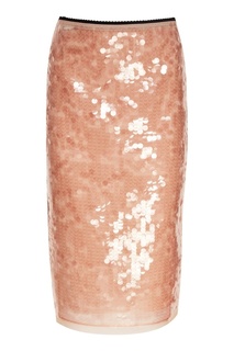 Розовая юбка с пайетками No.21