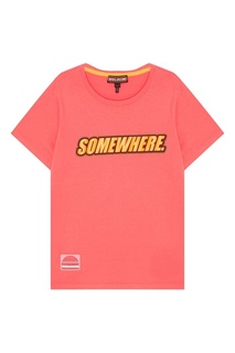 Розовая футболка из хлопка Somewhere Marc Jacobs