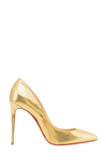 Золотистые туфли Pigalle Follies 100 Christian Louboutin