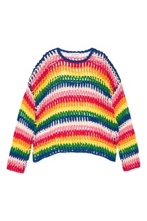 Разноцветный ажурный джемпер Mira Mikati