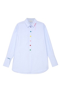 Хлопковая рубашка с вышивкой на спине Mira Mikati