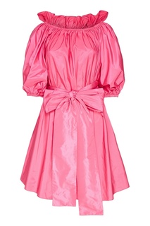 Розовое платье из шелковой тафты Stella Mc Cartney