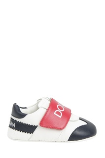 Цветные кожаные пинетки Dolce&Gabbana Children