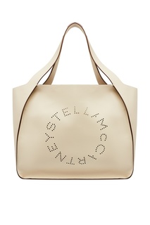 Белая сумка из эко-кожи с логотипом Stella Logo