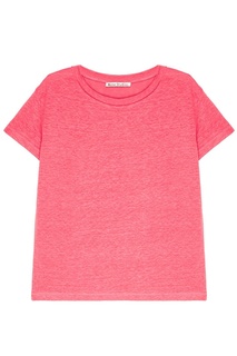Розовая льняная футболка Eldora Acne Studios