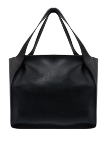 Черная сумка с перфорированным логотипом Stella Logo