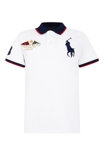 Футболка-поло с контрастной отделкой Ralph Lauren Children