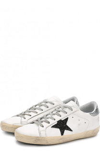 Кожаные кеды SuperStar с аппликацией Golden Goose Deluxe Brand