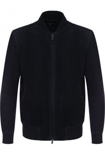Кожаный бомбер на молнии Ermenegildo Zegna
