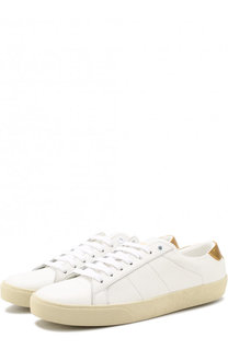 Кожаные кеды Court Classic на шнуровке Saint Laurent