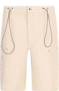 Хлопковые шорты свободного кроя с карманами Lanvin