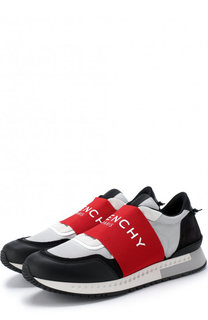 Комбинированные кроссовки с эластичной вставкой Givenchy