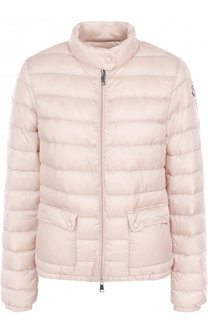 Стеганый пуховик с воротником-стойкой Moncler