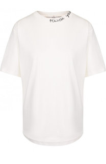 Хлопковая футболка свободного кроя с круглым вырезом Golden Goose Deluxe Brand