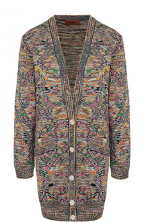Удлиненный вязаный кардиган из смеси хлопка и вискозы Missoni