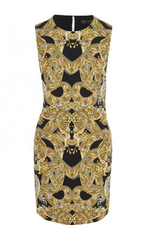 Мини-платье из вискозы с принтом Versace