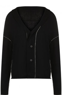 Кардиган из смеси хлопка льна и шелка на пуговицах Yohji Yamamoto