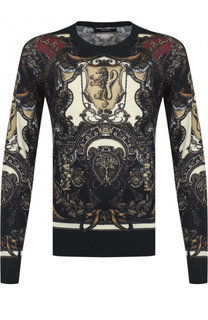 Джемпер тонкой вязки из смеси кашемира и шелка Dolce &amp; Gabbana