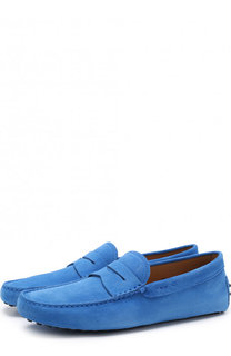 Замшевые мокасины с перемычкой Tod’s Tods