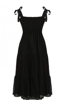 Однотонное мини-платье с завышенной талией REDVALENTINO
