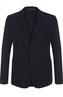 Однобортный пиджак из вискозы Giorgio Armani