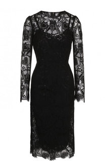 Приталенное кружевное платье-миди Dolce &amp; Gabbana